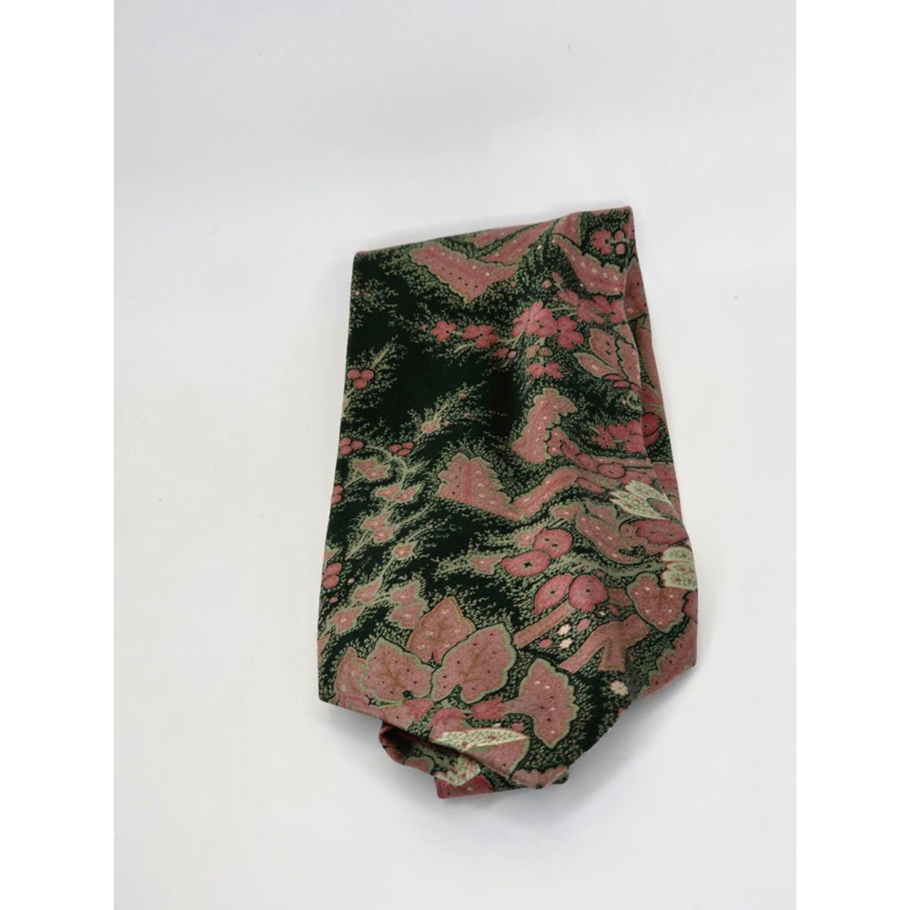 Bernini Men's Black Pink Paisley Silk Tie One Size - Picture 2 of 3